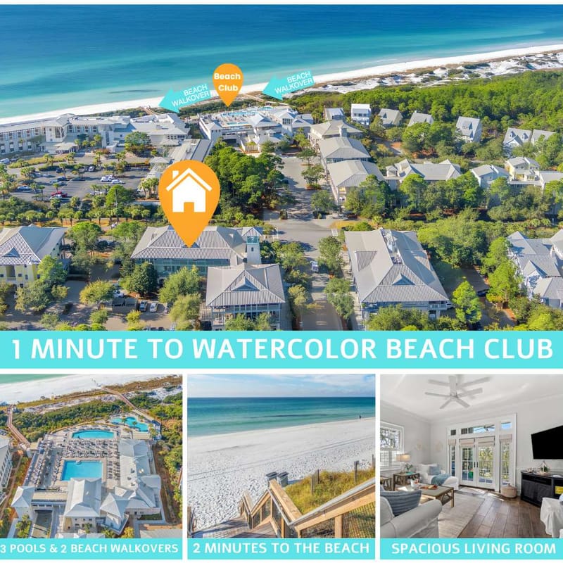 30A Luxury Condo, Bikes & Beach Club Access