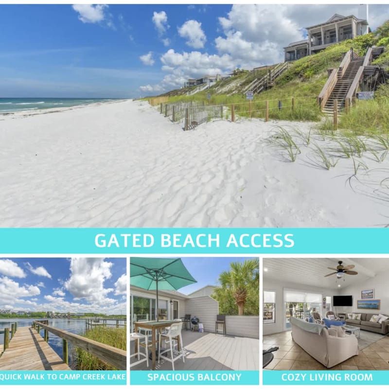 Steps to Gated Beach Access, Heart of 30A