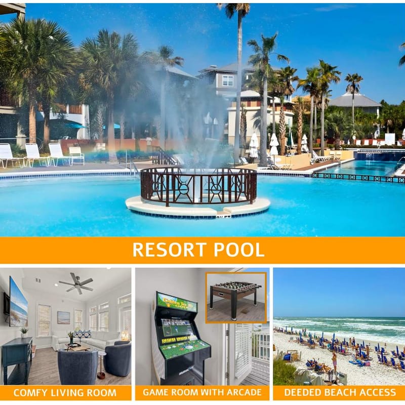 Walk to Rosemary, Resort Pool, Bikes, Beach Gear